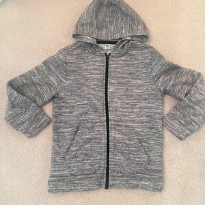 Boys grey zipper hoodie